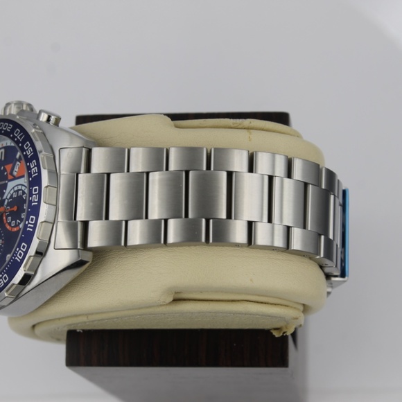 New Tag Heuer Formula 1 Mens Watch CAZ101AT.BA0842 Gulf Oil X Blue Orange F1 SS - Picture 9 of 16